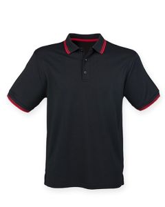 Henbury - Men´s Coolplus® Short Sleeved Tipped Polo Shirt
