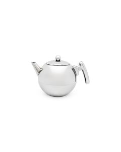 Teekanne Duet® Bella Ronde 1,2L, mit flachem Boden, Beschläge chromfarben