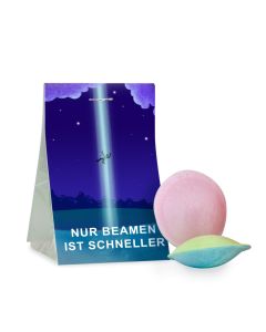 Naschtasche Nur beamen ist schneller