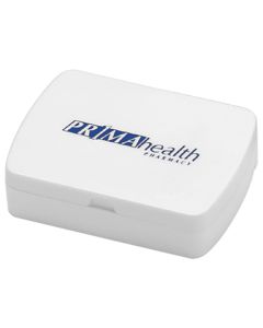 Pillendose mit Tablettenteiler (ab 100 Stück)