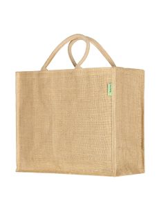 Jute-Blocktasche L Plastic Free Natural