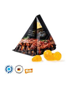 Fruchtgummi Tetraeder, Folie transparent, Trolli Vitamin Fruchtgummi