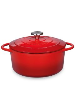 Küchenprofi Bratentopf rund 22cm rot Provence