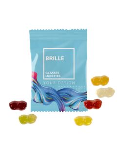 Fruchtgummi 10g Tüten - Brille