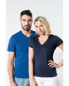 Kariban Damen-T-Shirt mit V-Ausschnitt aus Bio-Baumwolle