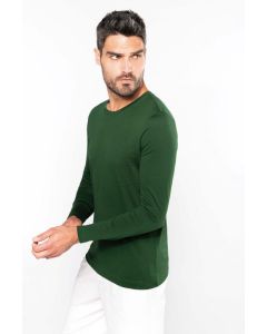 Kariban Men's long-sleeved crew neck T-shirt
