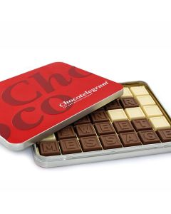Chocotelegram® 35 in hochwertiger Geschenkschachtel