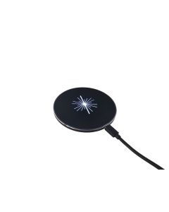 GADGETS Wireless Charger LED-Ring mit LED Leuchtlogo