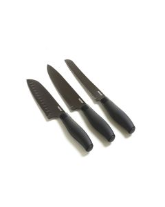 Funktion Messerset 3tlg schwarz