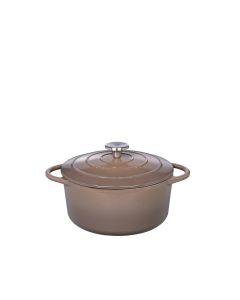 Küchenprofi Bratentopf rund, 26 cm taupe Provence