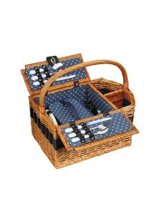 Cilio Picknick-Korb CERNOBBIO hellbraun