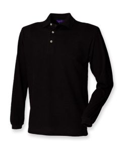 Henbury - Long Sleeved Cotton Piqué Polo Shirt