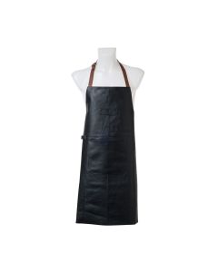 Zassenhaus Latzschürze Leder schwarz