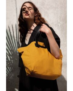 Kimood Handtasche mit Tragegriffen aus Leder