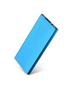 Powerbank "POWERCharger Metal 8000 mAh" cyan