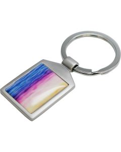 SQUARE Schlüsselanhänger Chrome matt