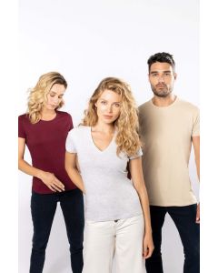 Kariban Damen-T-Shirt BIO150 mit V-Ausschnitt