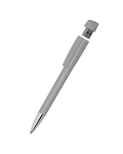 Klio-Eterna - Turnus high gloss Mn USB 2.0 - Drehkugelschreiber mit integriertem USB-Stickgrau