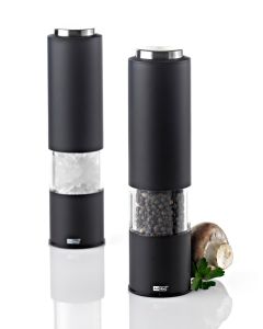 AdHoc elektrische Pfeffer- oder Salzmühle TROPICA SCHWARZ