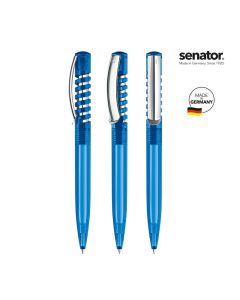 senator® New Spring Clear MC  Druckkugelschreiber, grau 445