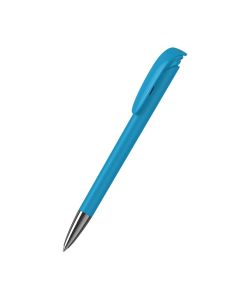 Klio-Eterna - Jona softtouch/high gloss Mn - Druckkugelschreibersofttouch cyan