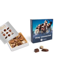 Lindt Mini Pralinés im Werbeschuber
