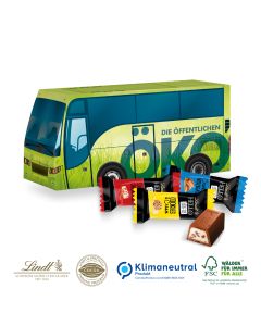 3D Präsent Bus mit Lindt Hello Mini(ab 150 Stück)