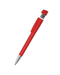 Klio-Eterna - Turnus high gloss Mn USB 2.0 - Drehkugelschreiber mit integriertem USB-Stickrot