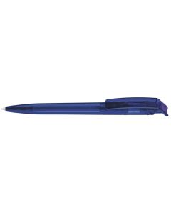 RECYCLED PET PEN transparent, blau