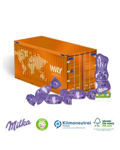Milka Schokolade im Container als 3D Präsent bedrucken 40g (ab 150 Stück)