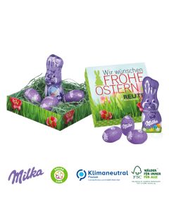 Osternest mit Milka Schokolade 39g (ab 100 Stück)