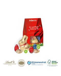 Businesspräsent "Selection Mini" mit Schokoladenmischung von Lindt (ab 150 Stück)