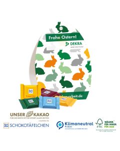 Werbe-Osterei mit Ritter SPORT Schokotäfelchen 50g (ab 100 Stück)
