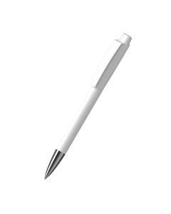 Klio-Eterna - Zeno softtouch/high gloss Mn - Druckkugelschreibersofttouch weiss