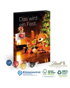 Wand Adventskalender Lindt Lindor Kugeln bedrucken