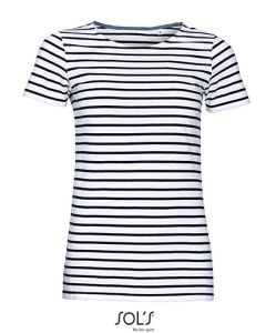 SOL´S - Women´s Round Neck Striped T-Shirt Miles