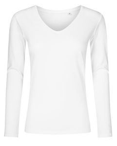 X.O by Promodoro - Women´s V-Neck T-Shirt Long Sleeve