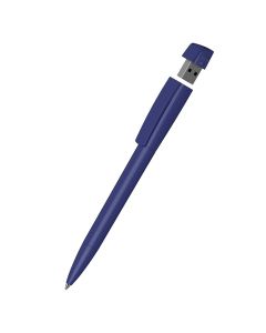 Klio-Eterna - Turnus high gloss USB 3.0 - Drehkugelschreiber mit integriertem USB-Stickdunkelblau