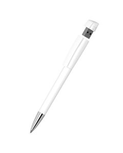 Klio-Eterna - Turnus softtouch Mn USB 3.0 - Drehkugelschreiber mit integriertem USB-Sticksofttouch weiss