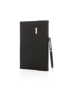 Swiss Peak Deluxe A5 Notizbuch mit Stift