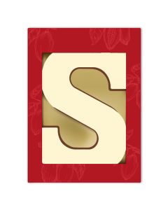 Bedruckter Schokobuchstabe S – Eigenes Design