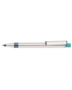 RECYCLED PET PEN ALUMA transparent, petrol