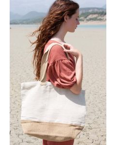 Kimood Shopping-Beuteltasche mit rustikalem Look