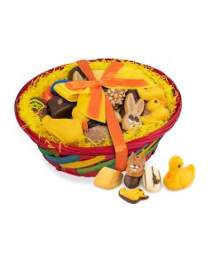 Großer Osterkorb mit Confiseriespezialitäten, 600 g
