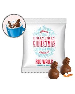 Mini Schokoladen Schneemann