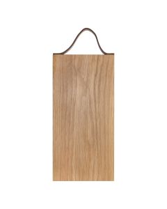 Schneidebrett mit Ledergriff Eiche 33x16 cm