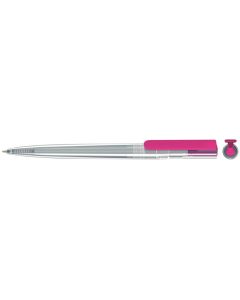 RECYCLED PET PEN switch transparent KG, magenta