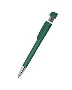 Klio-Eterna - Turnus softtouch Mn USB 2.0 - Drehkugelschreiber mit integriertem USB-Sticksofttouch dunkelgrün