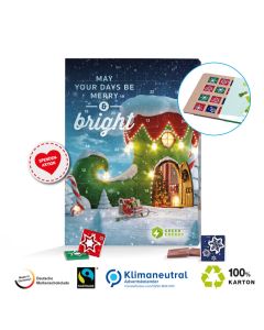 100% Karton Adventskalender bedrucken