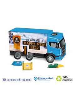Adventskalender LKW mit Ritter Sport Mini Schokotäfelchen